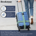 thumbnail image 3 of Brookstone Luggage Straps Secure Cross TSA-Approved Luggage Straps for Suitcases with 3-Digit Lock, 3 of 7