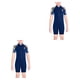thumbnail image 3 of Bañador de buceo Eigraketly traje de baño corto de una pieza para niños Azul marino M, 3 of 5