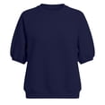 thumbnail image 4 of VOUZZA Womens Puff Sleeve Pullover Top Short Sleeve Crewneck Solid Loose Fit Casual Sweatshirt, 4 of 5