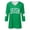 Green, variant on Womens Tops Dressy Casual 3/4 Sleeve Casual Loose Fit V Neck Printed Blouse Top Comfort Loose Shirts L