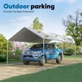 thumbnail image 6 of Quictent 10X20ft Heavy Duty Carport Outdoor Car Canopy with 3 Reinforced Steel Cables-Gray, 6 of 10