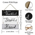 thumbnail image 7 of Ymaotrade 3 Pcs Thankful Grateful Blessed Wooden Sign, Thanksgiving Wall Decor Thankful Wood Welcome Sign Rustic Farmhouse Door Hanger for Front Door Porch,Autumn Home Kitchen Decoration 12"×12", 7 of 7