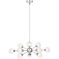 Quoizel Spellbound 12-Light 11" Contemporary Chandelier in Polished Chrome