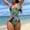 Green, variant on VBVC One-Piece Swimsuits Womens Conjoined Body Backless Lace-Up Bikinis Sets
