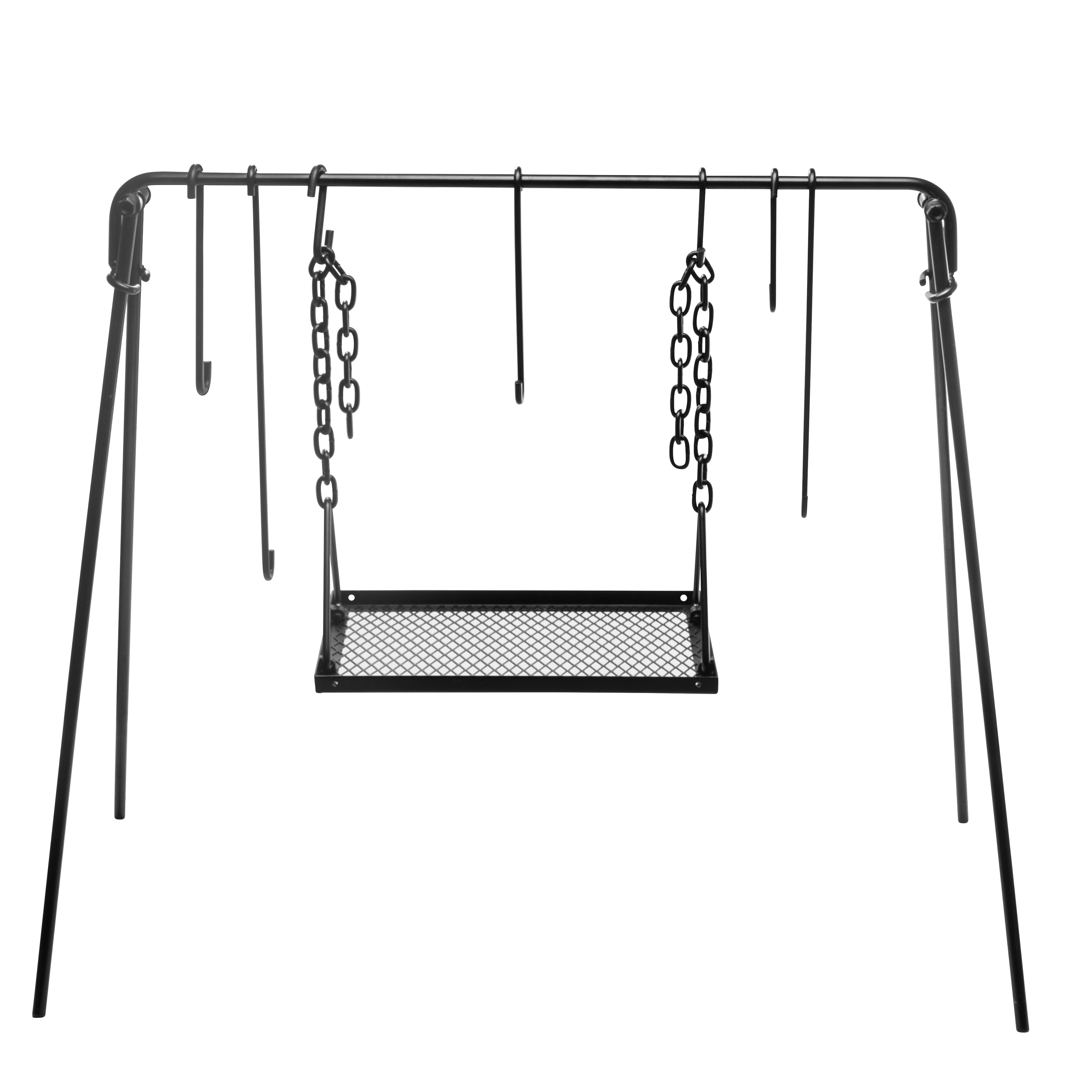 Bruntmor Grill Swing Campfire Cooking Stand BBQ Grill for Cookware