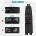 thumbnail image 3 of Unique Bargains 1Pc Front Left Driver Side Master Power Window Switch for Dodge Dakota Club Cab 2001-2004 56045538AB Black, 3 of 6