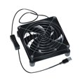thumbnail image 3 of kurtrusly Office USB Powered Cooling Fan Living Room Bedroom TV Box Computer Router Strong Wind External Fan Accessories 12cm Type 1, 3 of 9