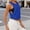 Blue Tops, variant on Women Casual Shirts Summer Solid Color T Shirt Crew Neck Tee For Everyday Comfort And Fit Lightweight Breathable Blend Tops Sleeveless Relaxed Fit T-Shirt