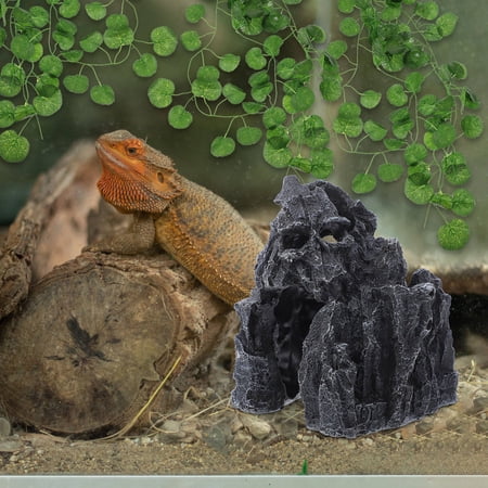 FOMIYES Resin Decorative Reptile Hideout Cave with Special Design for Snake Tank Accessories