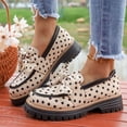thumbnail image 2 of Taqqpue Women Loafer Shoes Women's Casual Versatile Indoor And Outdoor Soft Soled Trendy Loafers Middle Heels Shoes Flat Shoes for Women, 2 of 7