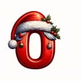 thumbnail image 1 of Personalized Christmas Tree Ornaments with Santa Hat and Beard for Alphabet Decor, 1 of 2