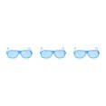 thumbnail image 4 of Jumpingount Shutter Shades Eyewears Gafas de sol llamativas y de moda Shutter Shades Gafas de sol con obturador azul tamaño libre Type1 NO1, 4 of 6