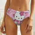 thumbnail image 3 of Hello Kitty Women's Underwear Low Rise Full Coverage Briefs Breathable Underpants Ladies Regular Plus Size Panties, 3 of 6
