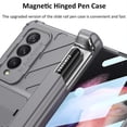 thumbnail image 2 of Magnetic Hinge Case Compatible With Samsung Galaxy Z Fold 4, Hard Pc Cover With Slide Pen Slot & Front Glass Film, 2 of 5