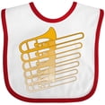 thumbnail image 3 of Inktastic Trombone Line Boys or Girls Baby Bib, 3 of 4