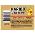 thumbnail image 2 of HARIBO Goldbears Valentines Edition Gummies Assorted Fruit Flavor Gummy Bears Gummy Candy, 2.53oz, Filled Heart Topped Tube, 2 of 5