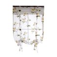 thumbnail image 4 of Lovely Tie Up Flower Roman Short Window Shades Cortina de Ventana Voile Drape Cenefa Paneles - para Ventana Pequeña Sala de Dormitorio Bal 2 Amarillo 100x160cm Macarena Diseño original, 4 of 8