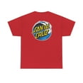 thumbnail image 2 of Santa Cruz WAVE DOT Blue Yellow Tee Skateboard California Retro T Shirt Print - Red / 3XL, 2 of 5