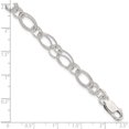 thumbnail image 5 of Sterling Silver Polished Oval Link Bracelet Made In India qg3225-7.5, 5 of 5