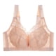thumbnail image 1 of Sujetador de encaje sexy ultrafino de talla grande, sin aros, push-up, ajustable, ropa interior para mujer, 1 of 1