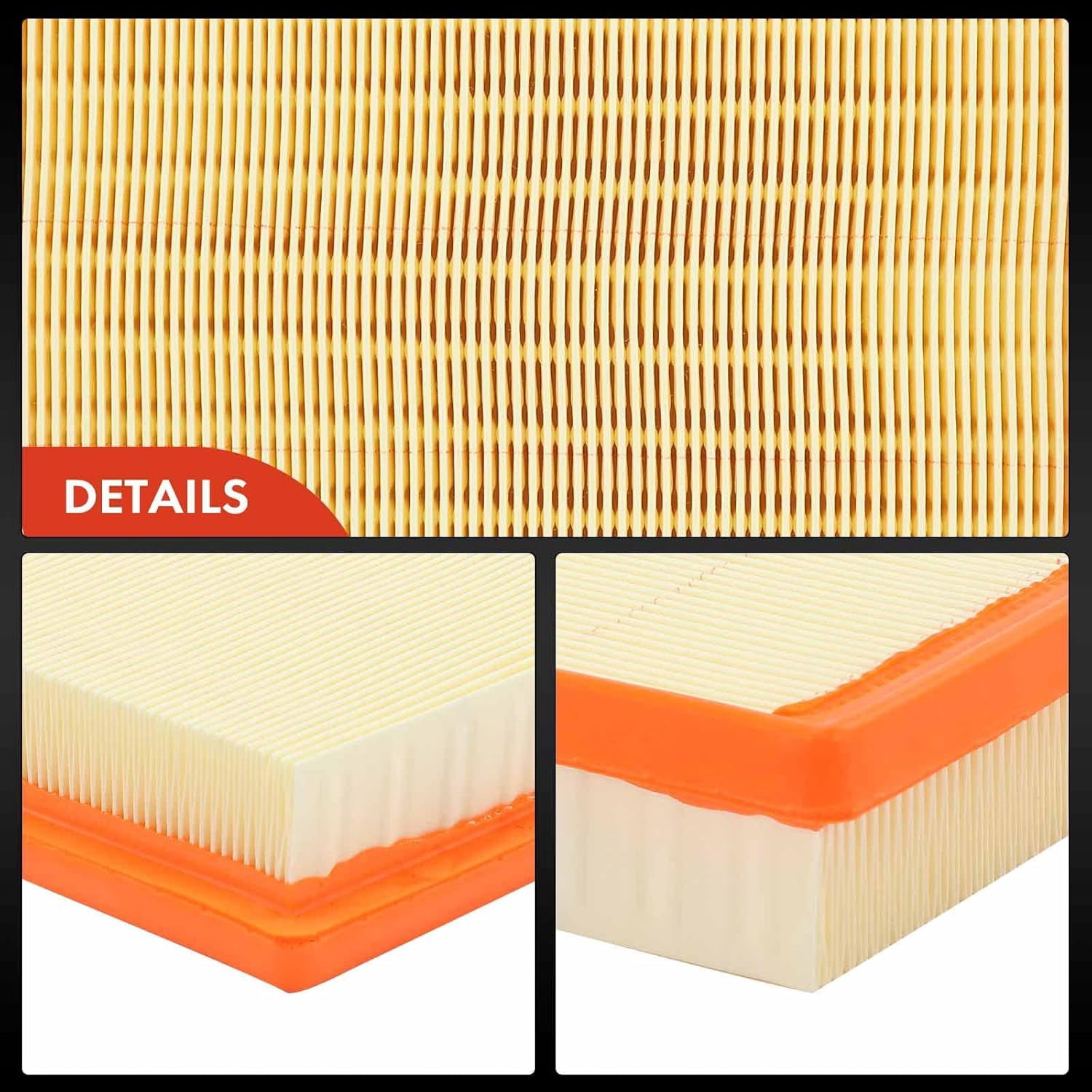 A-Premium 3-PC Engine Air Filter Compatible with Subaru Ascent, Crosstrek, Forester, Impreza, Legacy, Outback, WRX, 2017-2022, Flexible Panel, Replace# 16546-AA16A