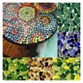 thumbnail image 4 of 200g/7.05oz(Approx. 155-170pcs) Porcelain Mosaic Tiles 1-2.5cm 0.4mm Thickness Ceramic Mosaic Stones DIY Mosaic Craft Material, 4 of 6