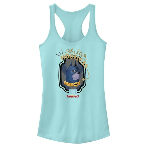 Junior's DC League of Super-Pets Ace The Bat-Hound Shelter Hooligan  Racerback Tank Top Cancun Large