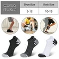thumbnail image 4 of EALLCO Mens Athletic Ankle Socks Men Low Cut Cushioned Socks 6 Pairs, 4 of 6