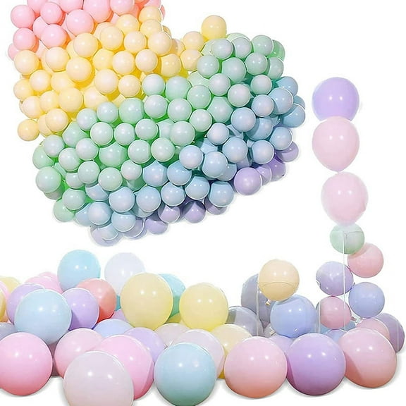 100 Pcs Macaron Balloons,Colorful Pastel Balloons,for Decoration Balloons, Birthday Wedding Engagement Baby Shower