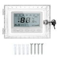 thumbnail image 1 of Caja de bloqueo de termostato Universal con llave, protector de termostato grande transparente para termostato en la pared, protector de termostato, cubierta de termostato compatible, 1 of 5