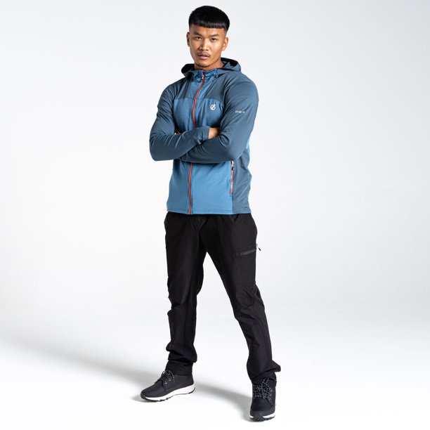 Dare 2B - Sudadera con Cremallera Revive II para Hombre (Gris Orión, Azul Estelar)
