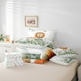 thumbnail image 5 of Cartoon Animal King Comforter Set 7 Pieces Kawaii Lion Bedding Comforter Sets, Safari Animal Bed in a Bag Jungle Wildlife Bedding Set, Botanical Green Eucalyptus Bed Sheets Set, 5 of 6