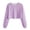 #0376-Purple, variant on Uootdi Casual Tops for Women Crewneck Long Sleeve Floral Print Cropped Hem Fall Winter Casual Sweatshirts Gift