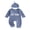 Blue, variant on Cjfdfy Newborn Baby Boy Girl Fall Outfit Auntie's Lil Dude Letter Embroidery Ribbed Long Sleeve Romper And Hat Set Infant Cute Coming Home Outfit 0-9 Months