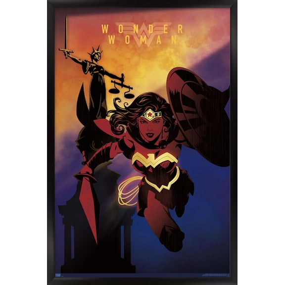 DC Comics: Dark Artistic - Wonder Woman Wall Poster, 14.725" x 22.375" Framed