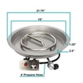 thumbnail image 7 of Celestial Fire Glass 19" Round CSA Certified Fire Pit Burner Kit,  Propane, 7 of 7