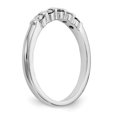 thumbnail image 6 of 14K White Gold Ring Band Wedding Only center Stone Round, 6 of 7