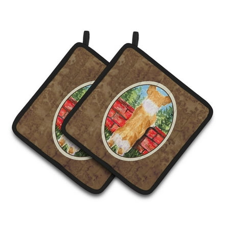 

Caroline s Treasures Corgi Pair of Pot Holders