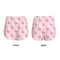 thumbnail image 6 of Sigee Cute Flamingo with Heart for Women's Athletic Shorts High Waisted Running Shorts Pocket Sporty Short Gym Elastic Workout ShortsX-Large, 6 of 9