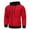 Red(New), variant on PNTUTB Men's Hoodies Zip Front Sweatshirt Fashion Color Blocking Long Sleeve Warming Coat with Pocket
