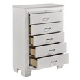 thumbnail image 3 of Topline Home Furnishings Glamour White Chest, 3 of 4