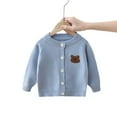 thumbnail image 1 of Esaierr Toddler Baby Boy Girl Fashion Sweater for Kids Cardigan Jacket Autumn Winter Cute Cartoon Crewneck Knitting Cardigan Sweater for 0M-6T, 1 of 5