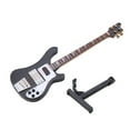 thumbnail image 2 of Miniature Réplique de Guitare Basse Support Modèle Musical Ornements Cadeau Noir, 2 of 7