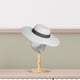 thumbnail image 4 of Soporte de exhibición de sombrero de cabeza de maniquí, mesa de moda, portátil, multipropósito, con tapas de Base de madera, estante de almacenamiento Base Corta Gris Yinane Cabeza de maniquí, 4 of 7