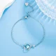 thumbnail image 3 of Pulseras de mano de plata de ley s925 para mujer, accesorios de joyería de lujo Vintage, cristal de estrella brillante, 3 of 5