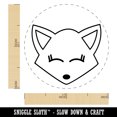 thumbnail image 2 of Fox Face Self-Inking Rubber Stamp Ink Stamper - Brown Ink - Medium 1 Inch, 2 of 7