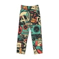 thumbnail image 5 of Balery Retro Pop Art Collage print Men's Pajama Pants,Ultra Lightweight Pjs,Lounge Pant-Large, 5 of 9