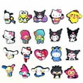 thumbnail image 3 of Recién llegado, dibujos animados de Anime Sanrio Kuromi, diseñador Croc, dijes para zapatos para niños, botón de zueco de PVC suave para croc Jibitz, 3 of 4