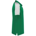 thumbnail image 5 of Augusta Sportswear B09634578 Mens Two-Tone Vital Polo T-Shirt, Kelly & White - 3XL, 5 of 5