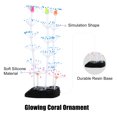 thumbnail image 4 of Soft Silicone Glowing Aquarium Simulation Coral 19.5cm Height Aquatic Artificial Coral Blue, 4 of 6